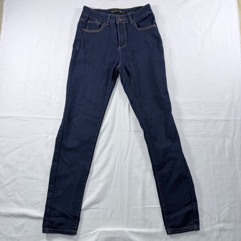 Iris Jeans Skinny Denim Pants Dark Indigo Blue‎ Five Pocket Size 05